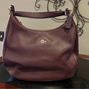 COACH LEATHER LARGE HARLEY HOBO SHOULDER BAG